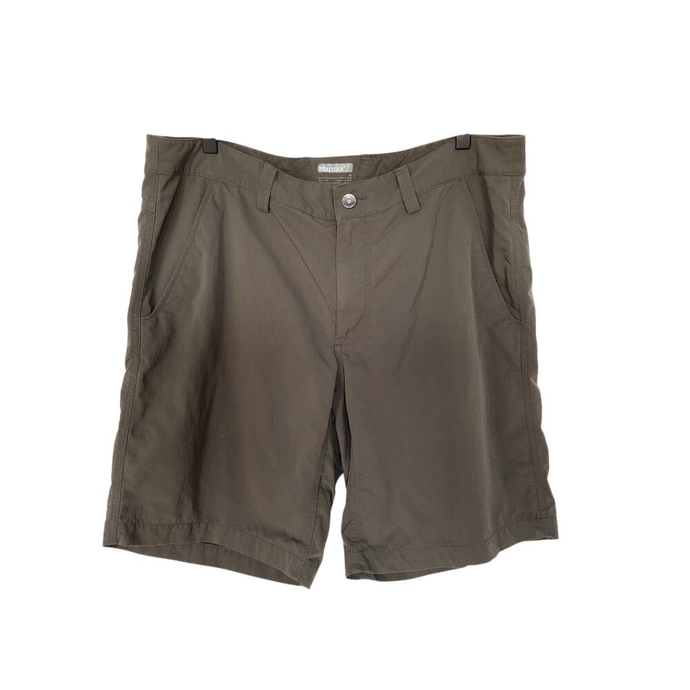 Marmot Men's Dark Green‎ Nylon Hiking Shorts Size 36